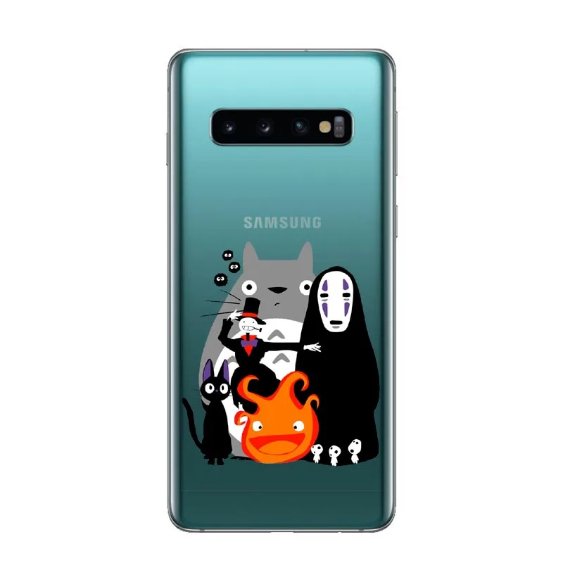 МИЛЫЙ Тоторо Унесенные призраками Ghibli Аниме Миядзаки мягкий чехол для Samsung Galaxy J3 J5 J7 J7 ЕС J6 J8 NOTE 8, 9