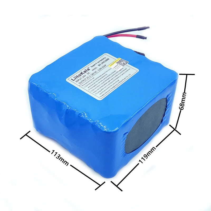 Новый литий ионный аккумулятор Liitokala 24V 12ah 25 2 V 12000mA 6S 3P аккумуляторная батарея bms 15A