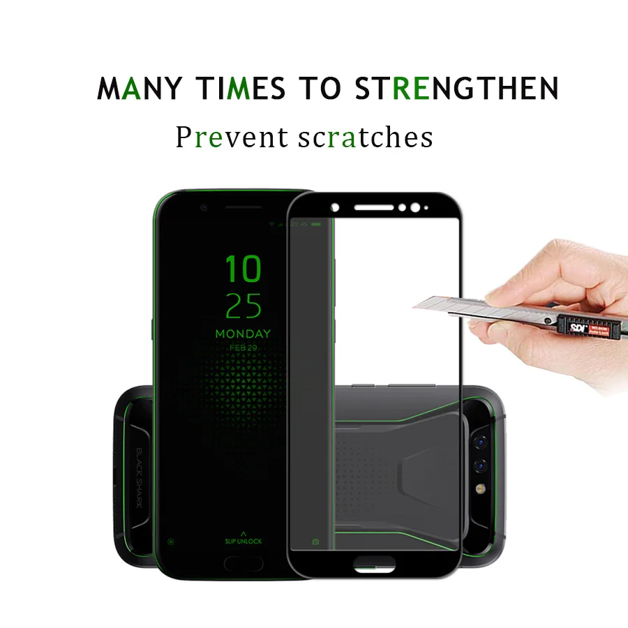 VALAM 9D закаленное стекло для xiaomi black shack 2 Защита экрана Xiaomi 9H полное покрытие