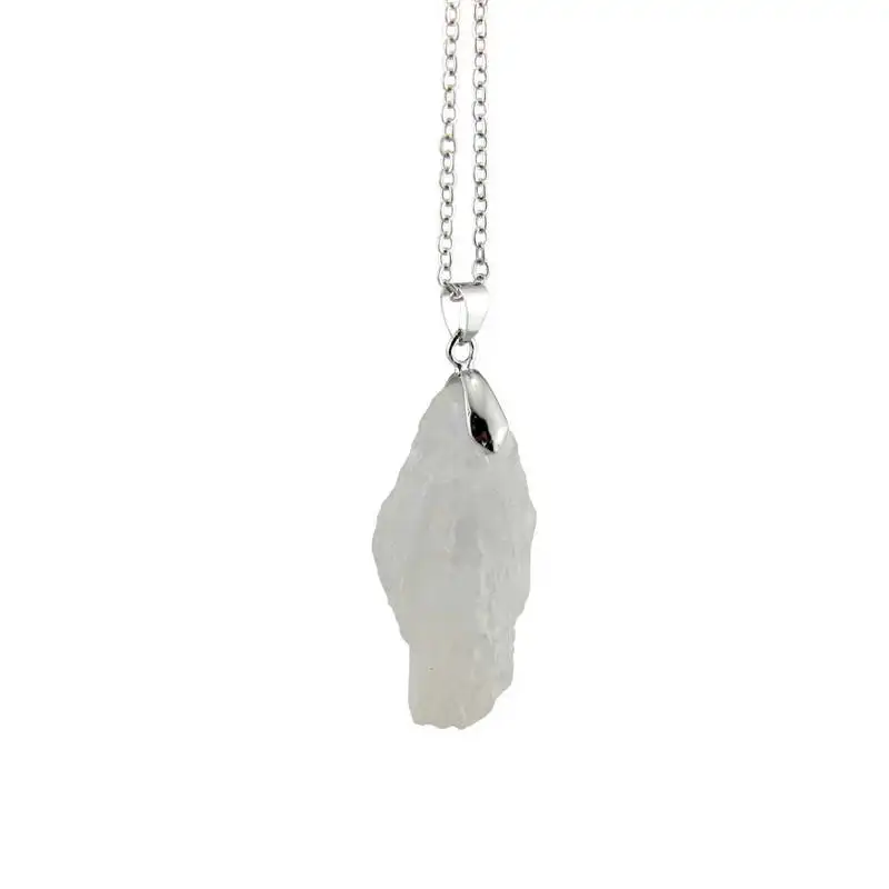 Модное ожерелье из 2020 натурального камня для женщин длинная цепочка друзы и