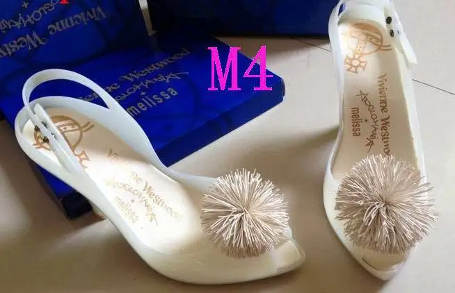 Melissa brushy Women's plastic jelly high-heel shoes M456 | Обувь