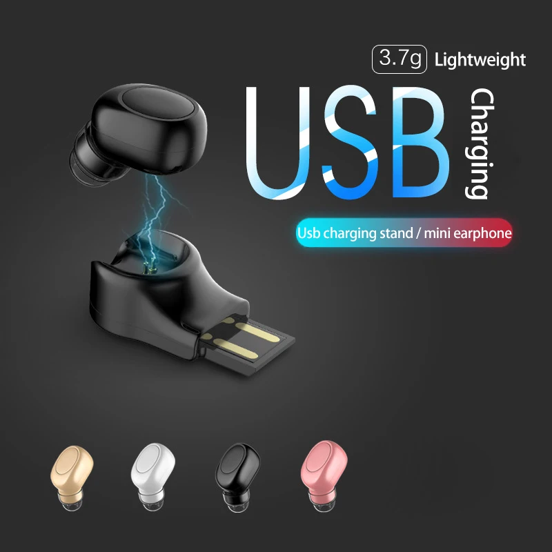 Мини Bluetooth наушники с громкой связью usb Подставка для зарядки беспроводная стерео