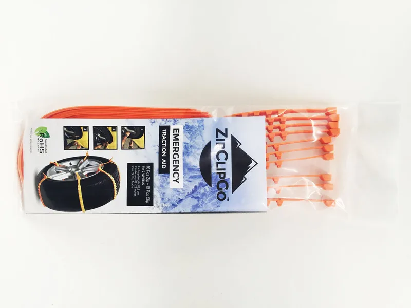 2019 новейшее ZipClipGo тяговое усилие аварийное цепи противоскользящие на шины для