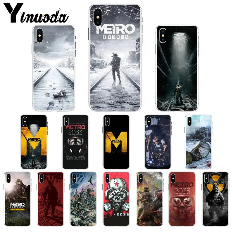 Yinuoda Метро 2033 DIY чехол для телефона Apple iPhone 7 6 6S плюс 8 х XS Макс 5 5S SE XR мобильных