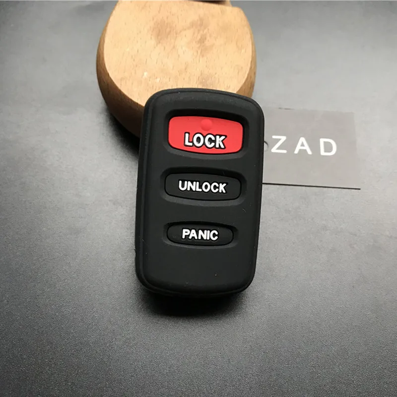 

Силиконовый чехол ZAD для автомобильного ключа с 3 кнопками, чехол для Mitsubishi 2001-2006, дистанционный ключ для MITSUBISHI MONTERO SPORT