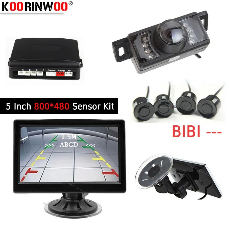 Монитор для автомобиля Koorinwoo vivic Parktronic HD 5 ЖК дисплей цветной ИК 170 камера заднего