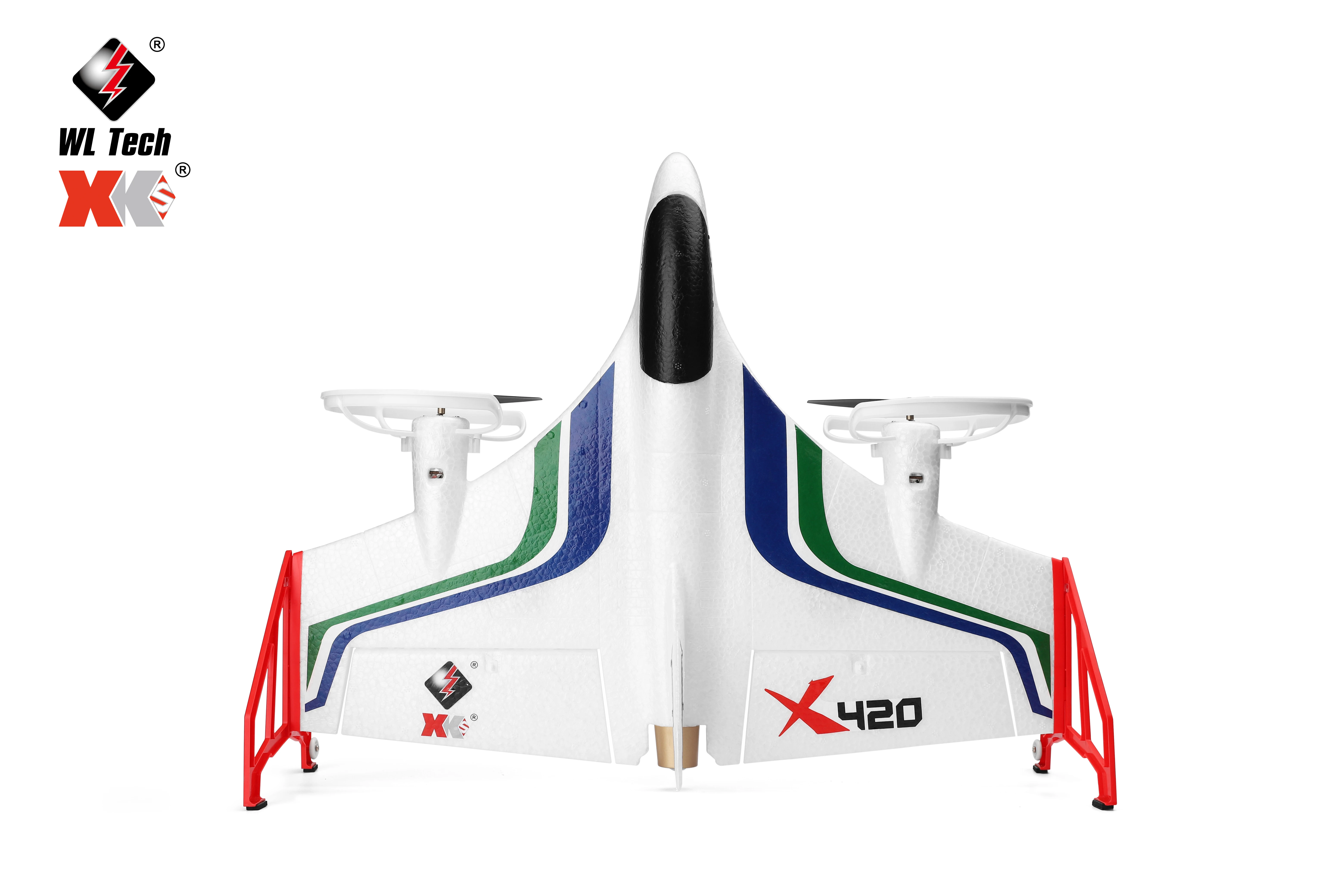 

IMPULLS wltoys X420 Foam Glider Airplane 6-axis gyroscope Brushless Vertical Takeoff Landing Aerobatic Aircraft FSWB