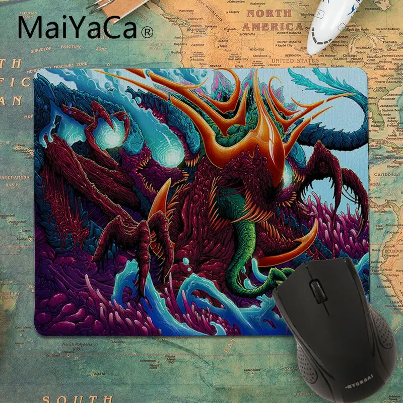 Небольшой резиновый коврик для мыши MaiYaCa с обоями hyper beast 4k под заказ ноутбуков и