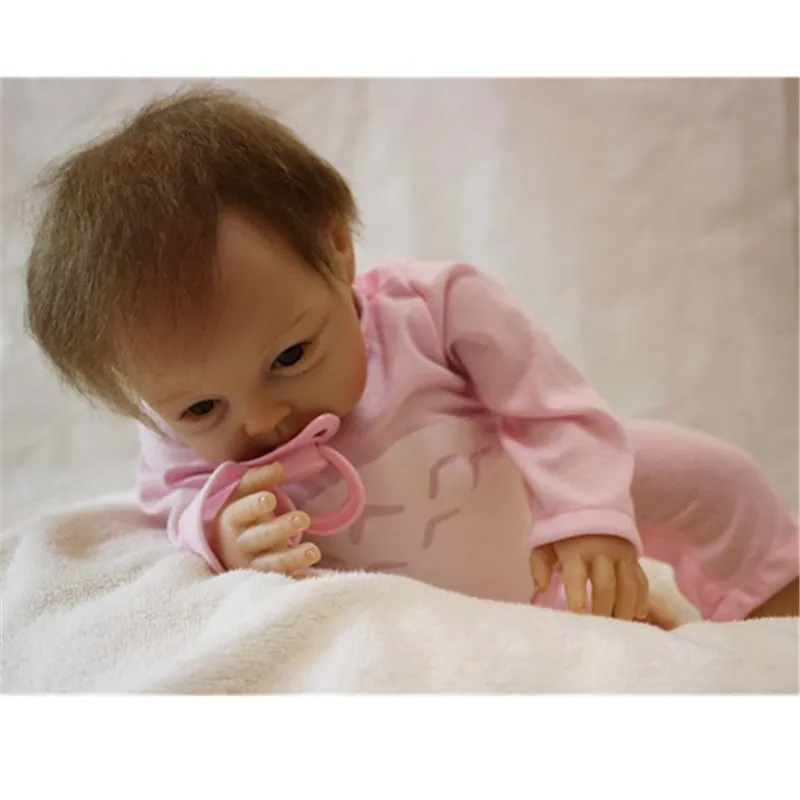 55 см/22 дюймов винил Куклы Reborn Baby ручной работы Мягкие силиконовые Реалистичная
