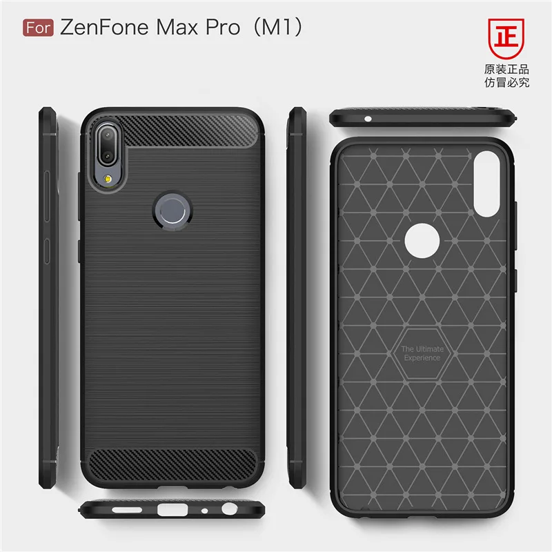 Чехол для Asus Zenfone Max Pro M1 ZB601KL мягкий силиконовый армированный протектор из