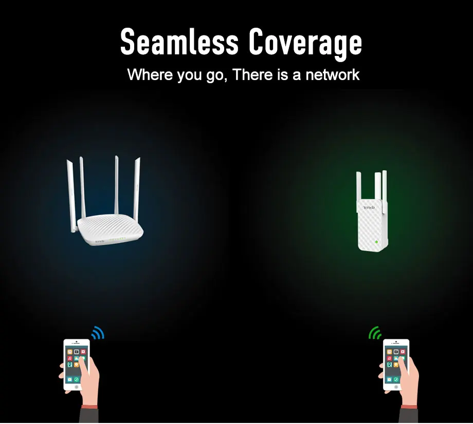 Tenda A12 300 Мбит/с Wi-Fi ретранслятор, идеальный партнер беспроводного WiFi роутера беспроводной расширитель диапазона Wi-Fi усилитель сигнала расширитель