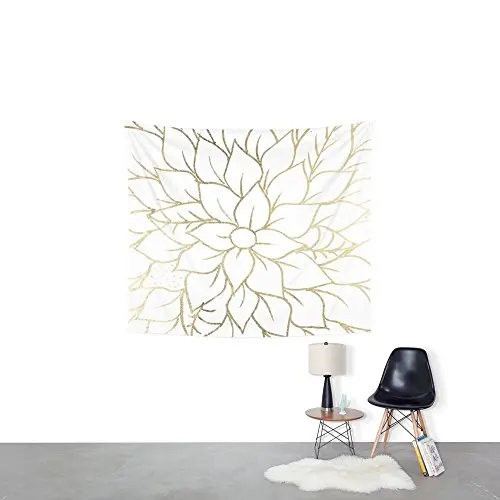 Шикарный элегантный настенный гобелен из золотой искусственной фольги с