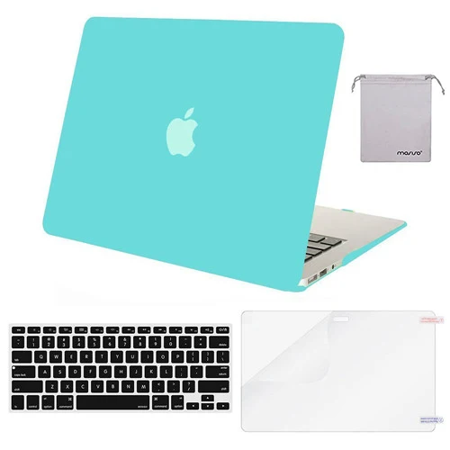 Hot Blue Защитный чехол для ноутбука Mosiso для MacBook Air 13 2013+ силиконовый чехол для клавиатуры/защита экрана/Сумка - Цвет: Hot Blue