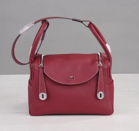 wine red 26cm RTATD, новинка, натуральная кожа, коробка, женские сумки, модные, известный бренд, дизайн, женские сумки на плечо,, женские сумки через плечо, B078 - Цвет: wine red 26cm