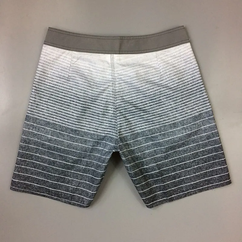 

2019 Summer Zipper Pocket Comfort Quick Dry Striped Men Board Shorts Swimwear Men Beach Shorts Men Bermuda Short Boardshorts
