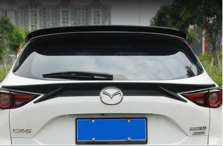 Для mazda CX-5 CX5 спойлер на крышу- ABS Материал заднее крыло праймер цвет задний спойлер для mazda CX-5 спойлер на крышу