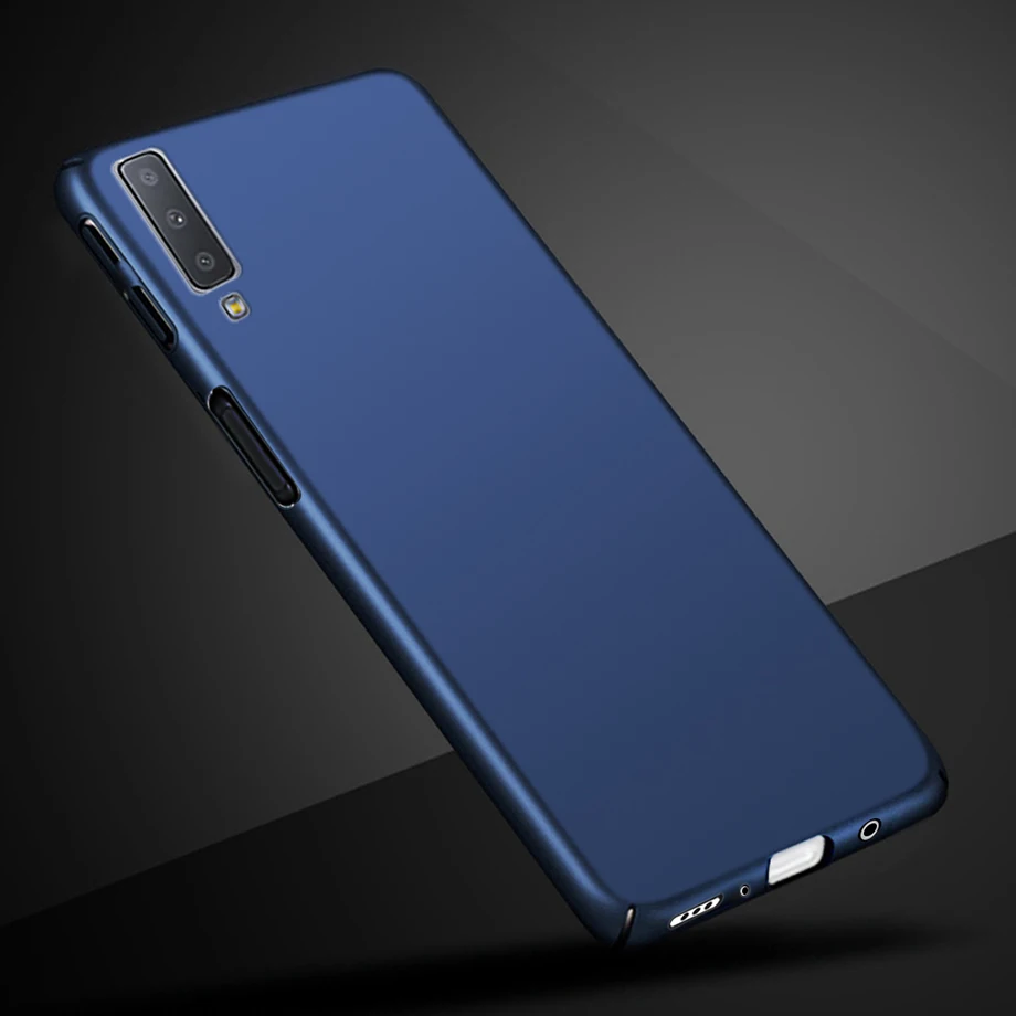 Royal Blue Для чехол для телефона samsung Galaxy A7 чехол Бампер Твердый матовый пластик чехол для задней крышки samsung A7 A750 A750F чехол Fundas - Цвет: Royal Blue