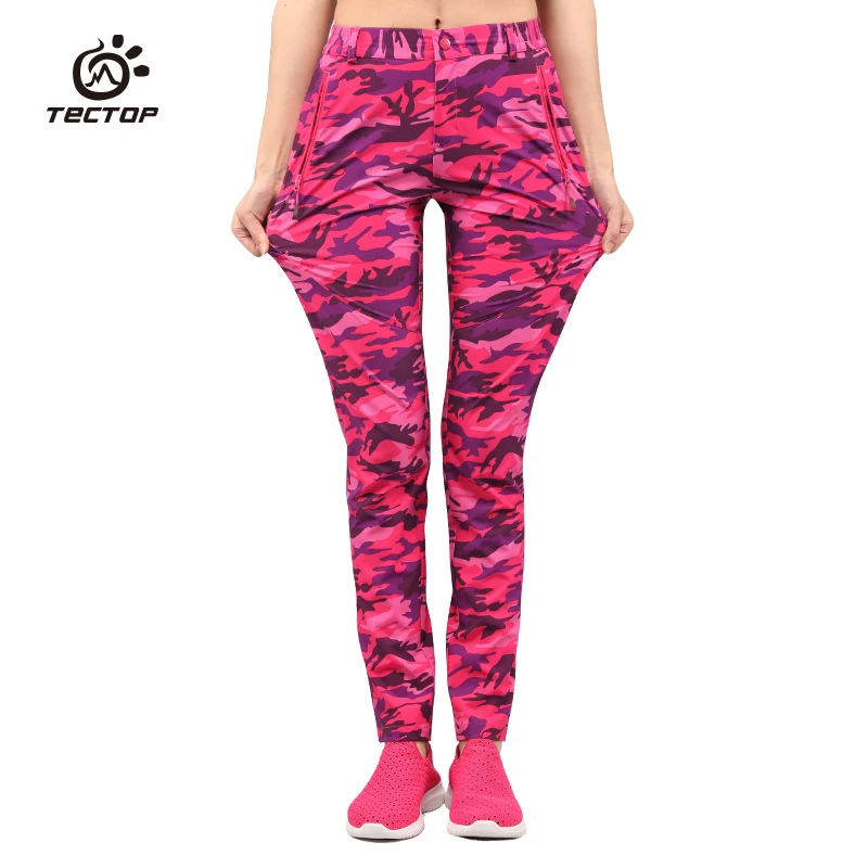 

Summer Eastic Hiking Pants For Women Water Resistant Quick Dry Breathable Camo Camping Trousers