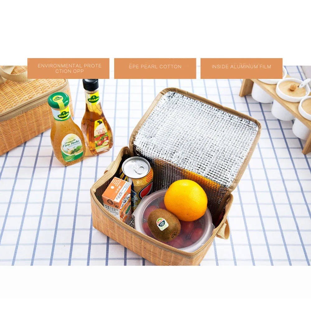 Горячая Распродажа портативная Изолированная Термосумка для ланча сумка