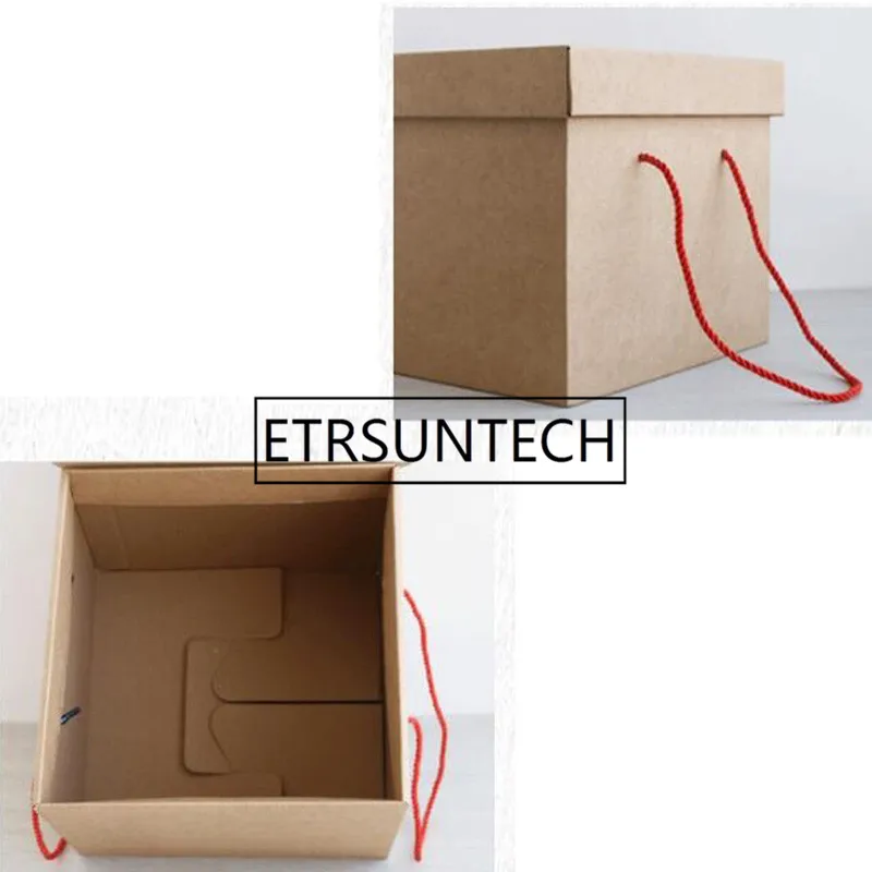 50 шт./лот креативные большой размер крафт бумага выдолбленные коробки для
