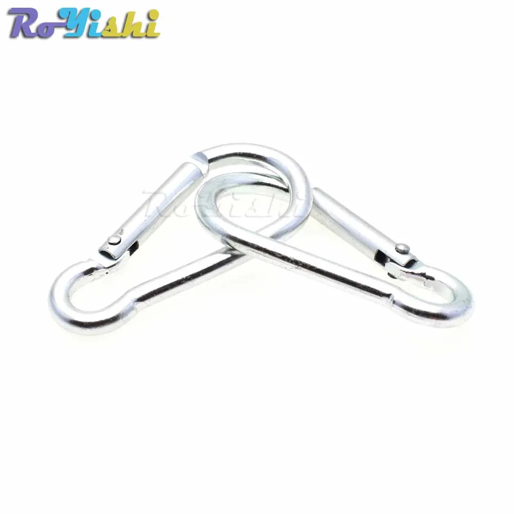 1000pcs/pack Aluminum Carabiner Snap Hook Keychain For Paracord Outdoor Activities Hiking Camping 10 Colors