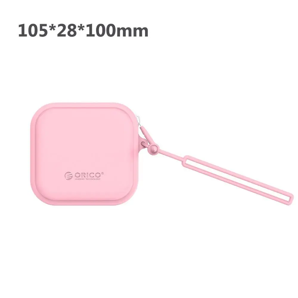 SG-B1 Pink ORICO чехол-контейнер для монет, наушников, защитная коробка для хранения, цветные наушники, дорожная сумка для хранения для наушников, кабель для передачи данных, зарядное устройство - Цвет: SG-B1 Pink