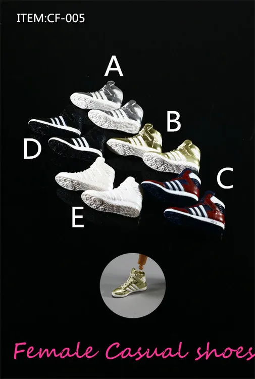 

Женская повседневная обувь, модель для экшн-фигурок 12 дюймов, аксессуары «сделай сам», 5 цветов, 1/6