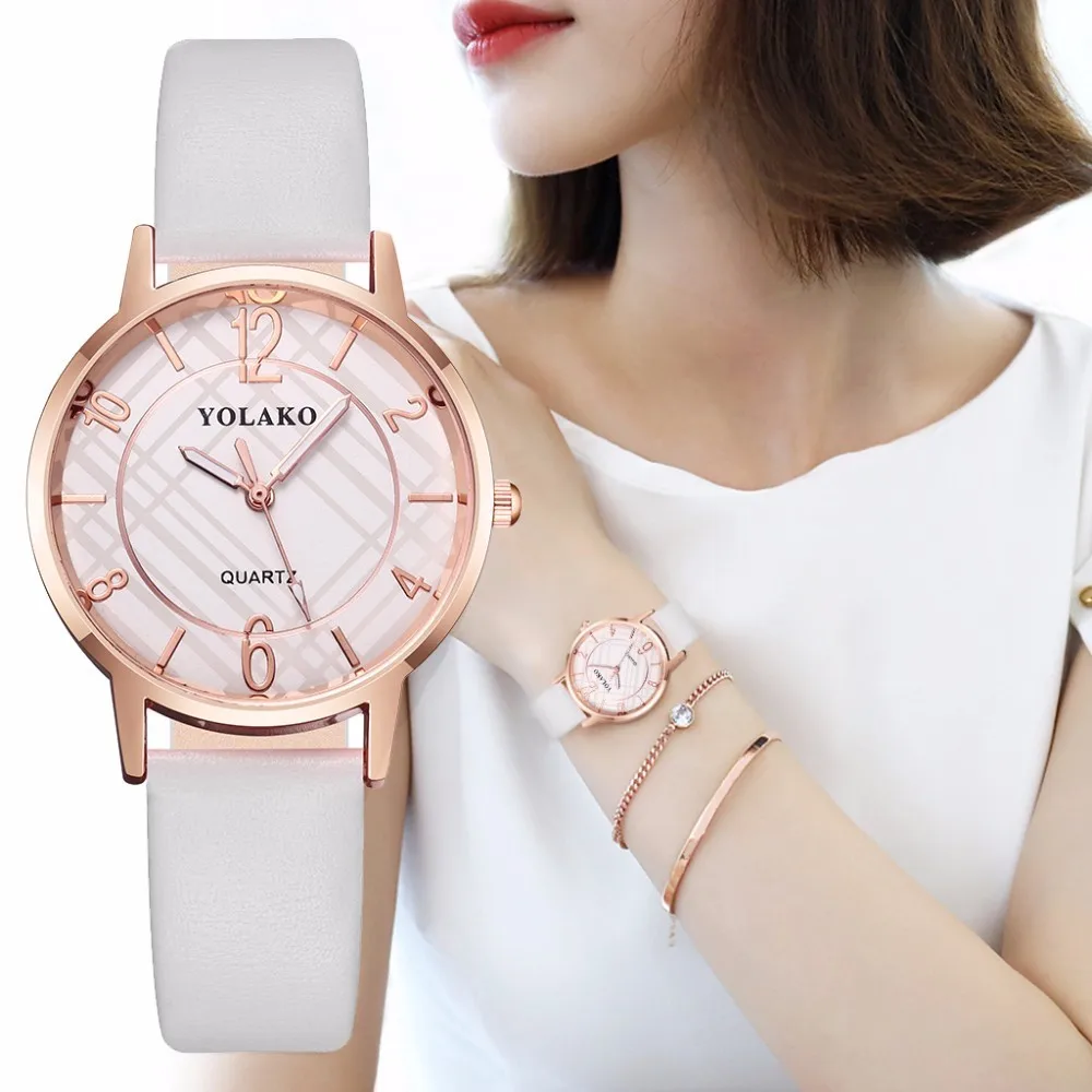 

2020 Women Leather Watch Hot Brand Casual Luxury Ladies Quartz Watches Clock Relogio Feminino Female bracelet Reloj mujer