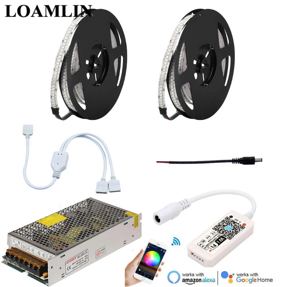 5 м 10 15 20 RGB Светодиодная лента 2835SMD 234 светодиодов/м с волшебным домом WIFI Led