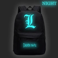 hot sale death note luminous school backpack 2021 new teens laptop rucksack men women travel bags boys girls schoolbags mochila