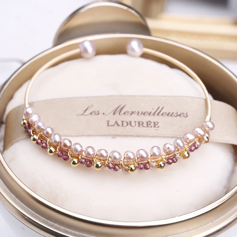 Золотистые проволочные шнуры 14K регулируемые ярко фиолетовые блестящие