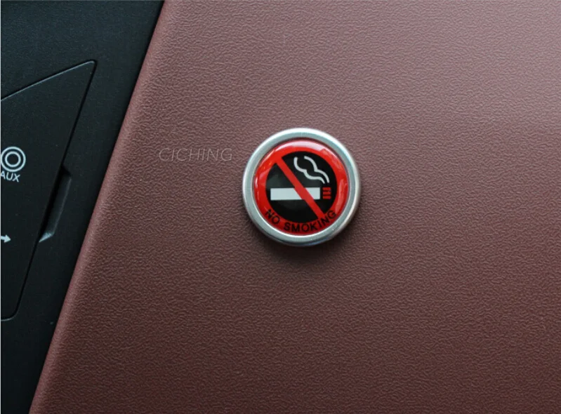 1 шт. авто-Стайлинг Логотип No Smoking для Volkswagen VW Golf 4 6 7 GTI Tiguan Passat B5 B6 B7 CC Jetta MK5 MK6 поло Scirocco Lavida