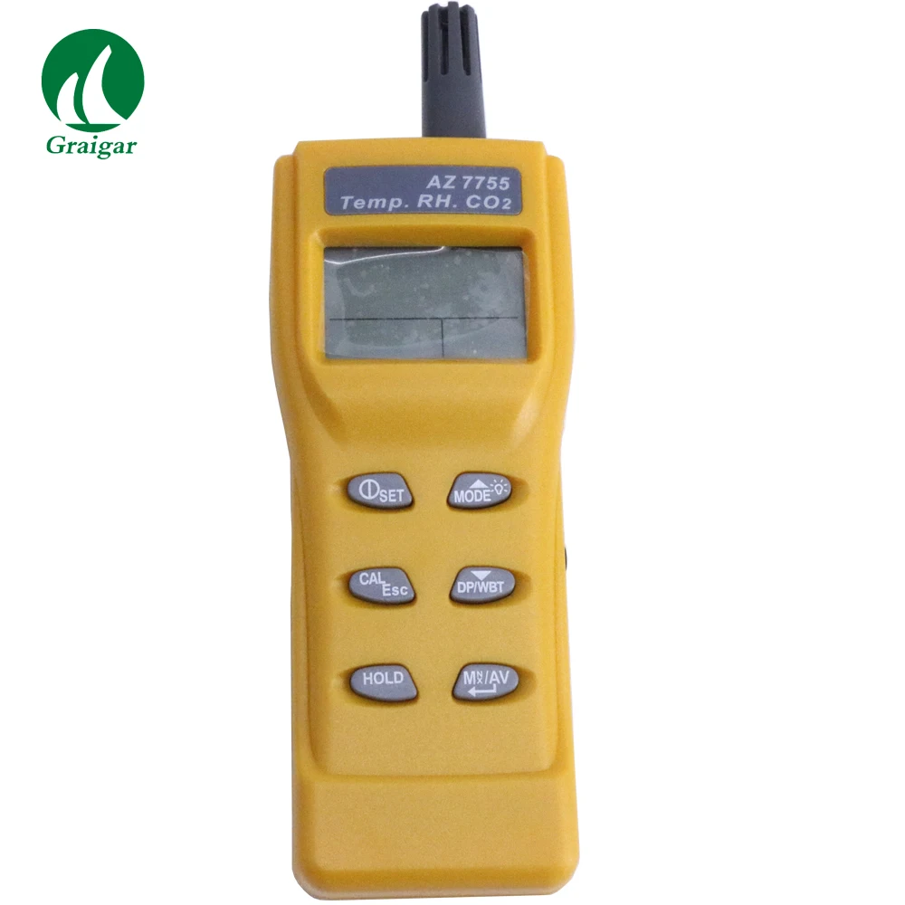 

AZ7755 Handheld Indoor Air Quality Meter CO2 TEMP RH Tester