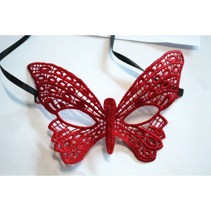 1 шт. бабочка Кружево Маски для век белый черный и розовый цвета Цвет Хэллоуин