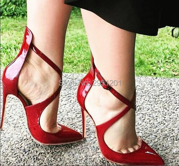 Женские туфли-лодочки босоножки с острым носком летние туфли из лакированной