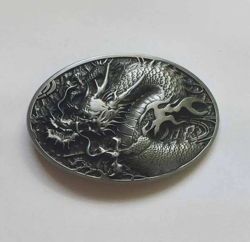 Классический яркий китайский дракон длиной 4 см с непрерывным запасом|belt buckle|dragon
