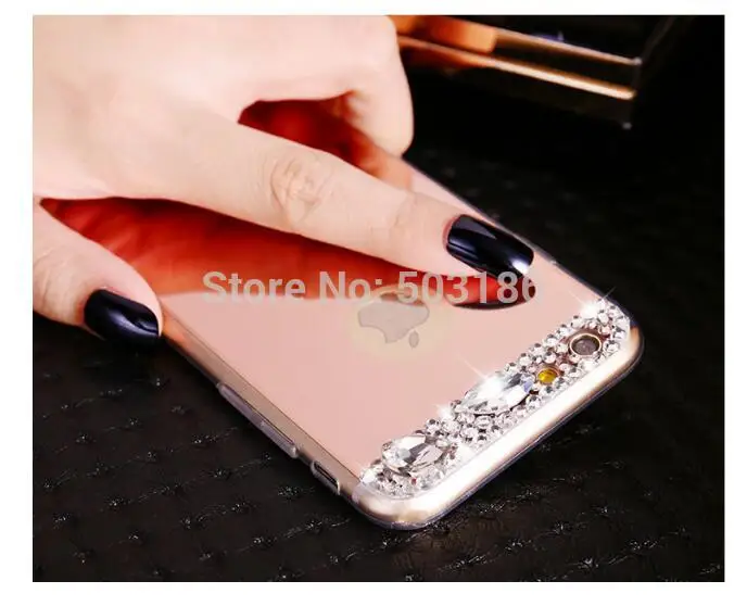 For Samsung Galaxy S6 S7 Edge S8 S9 S10 Plus Note 8 9 10 Diamond Mirror Soft Cover Rhinestone Case |