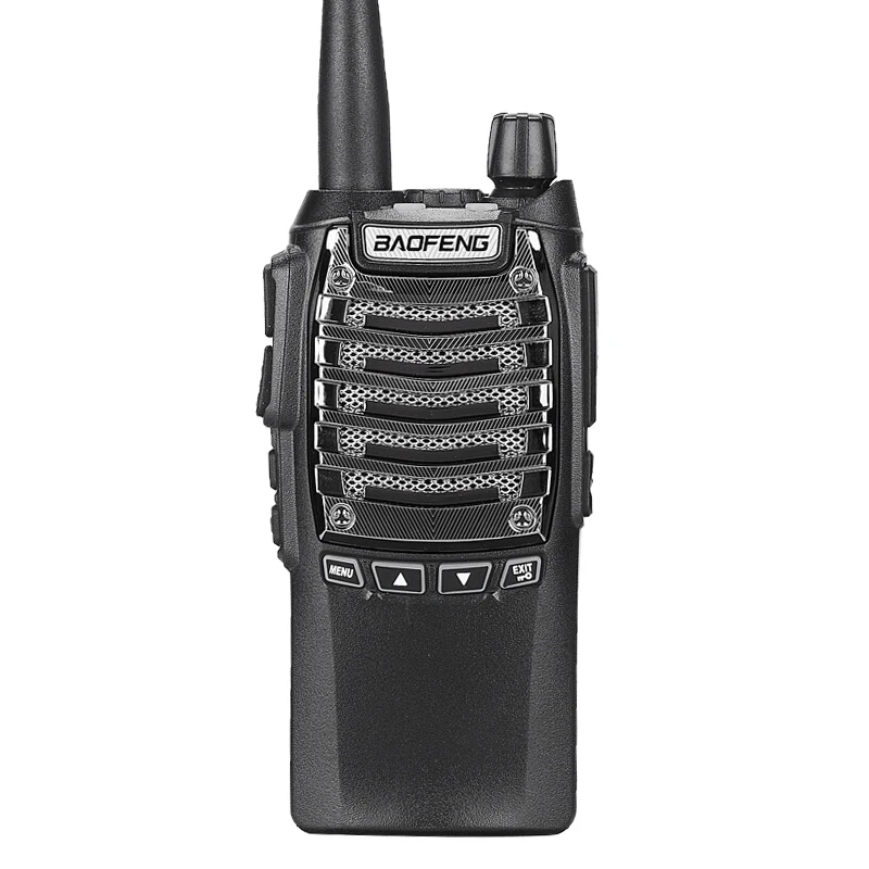 Черный BaoFeng General UV-8D Walkie Talkie 8 Вт Портативный UHF 400~ 480 МГц двойной PTT радио двухсторонний однодиапазонный домофон ручной - Цвет: Черный