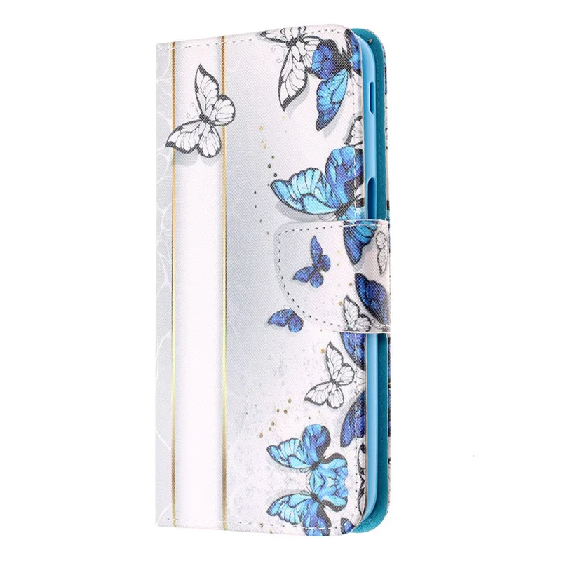 Чехол Etui с мультяшным единорогом для samsung Galaxy S10 Lite S9 S8 Plus S7 Edge J4 J6 Note 9 8 откидной кожаный чехол для телефона