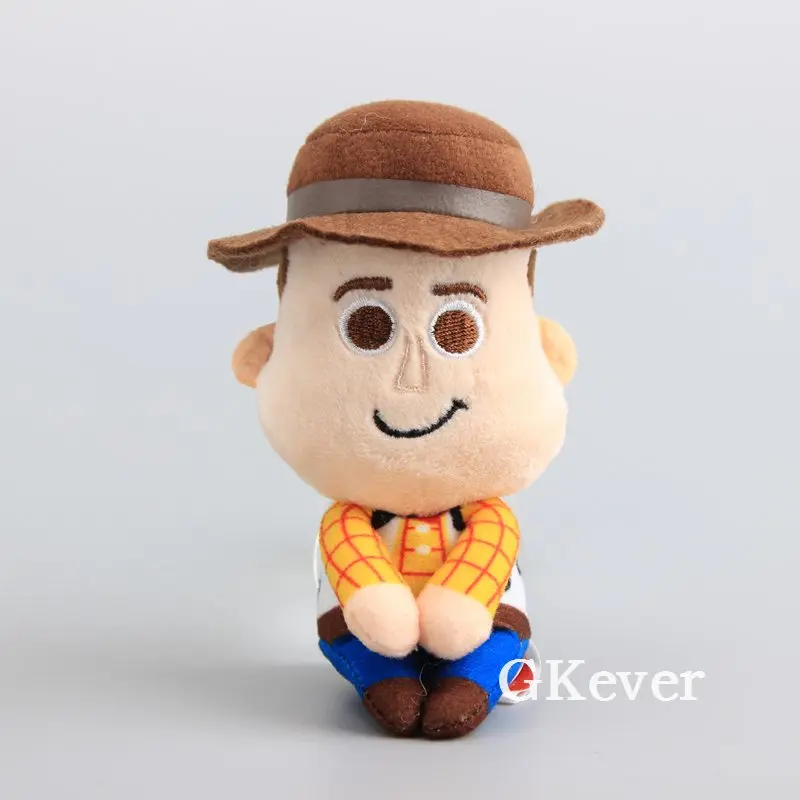 Мультфильм История Шериф Вуди и Джесси Q версия Мягкие плюшевые игрушки куклы 11 см детский подарок - Цвет: Woody