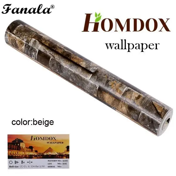 Ретро 3D обои имитация кирпича скальный гранит эффект печати натуральный