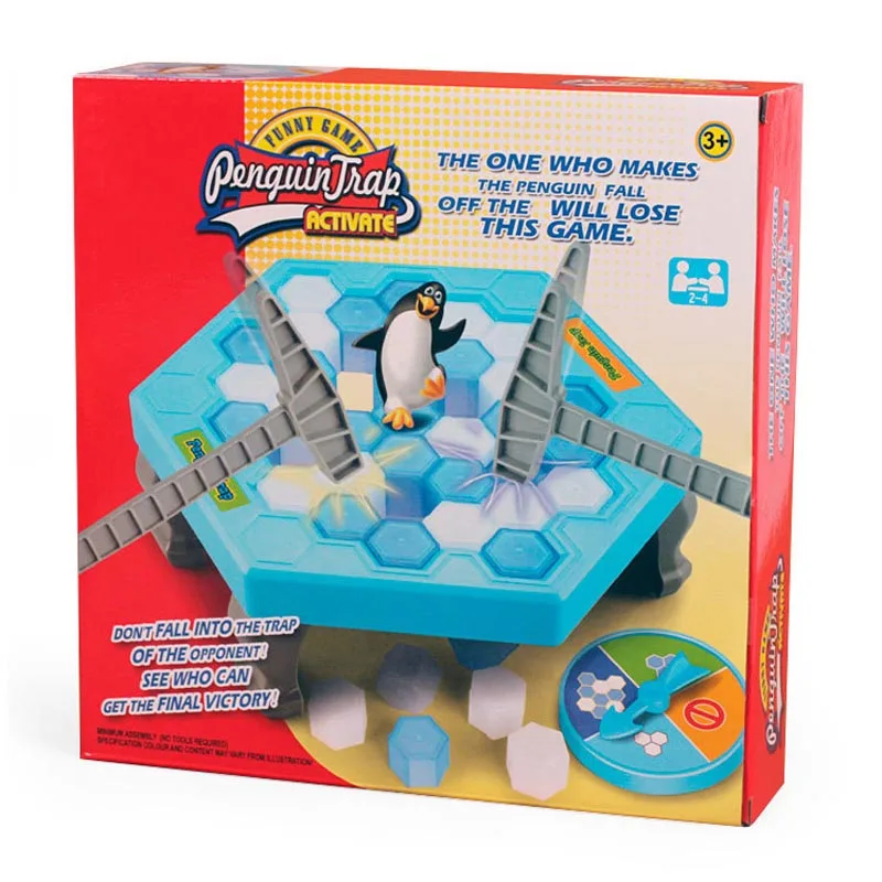 

100%New Kids Early Educational Toys for Gifts Funny Ice Breaking Save Penguin Game Kids Desktop Penguin Trap Knock Ice Block Toy