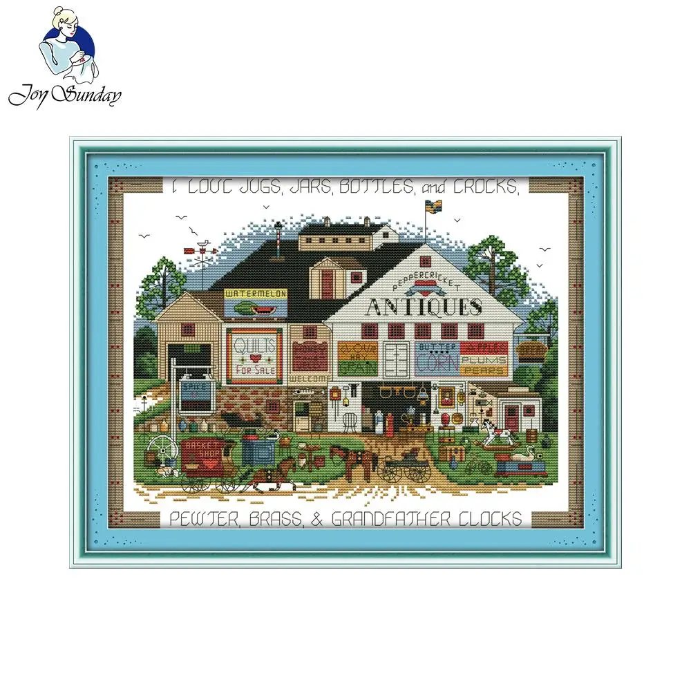 Набор для вышивки крестиком из хлопка с вышивкой 11CT 14CT|joy sunday|cross stitch setstitching kit cross |