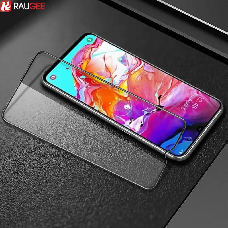 Защитное стекло для samsung Galaxy A20 A30 A40 A50 A70 закаленное стекло полное покрытие защитная пленка прозрачная крышка экрана