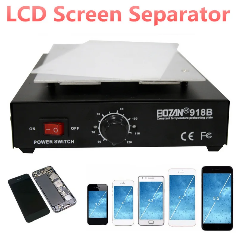 Бренд 550W ЖК экран сепаратор 110V 220V машина для удаления стекла авто тепло гладкая