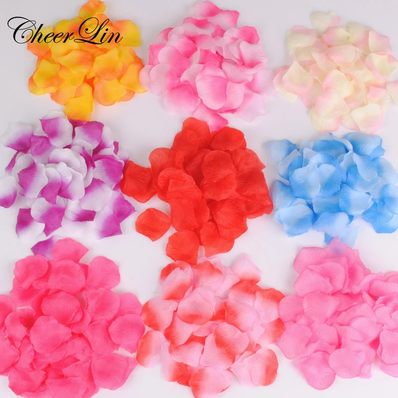 2000 шт./лот Лепестки Роз 20 Цветов Свадебные Украшения Мода Atificial Цветы Petalos de Rosa Petalas