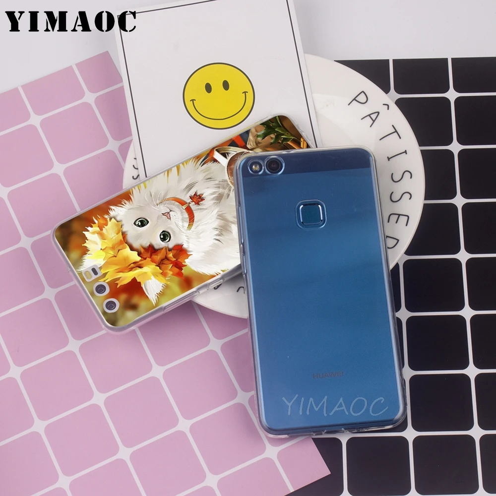 Мягкий чехол YIMAOC для Huawei P8 P9 P10 P20 P30 Lite Pro P smart 2019 |