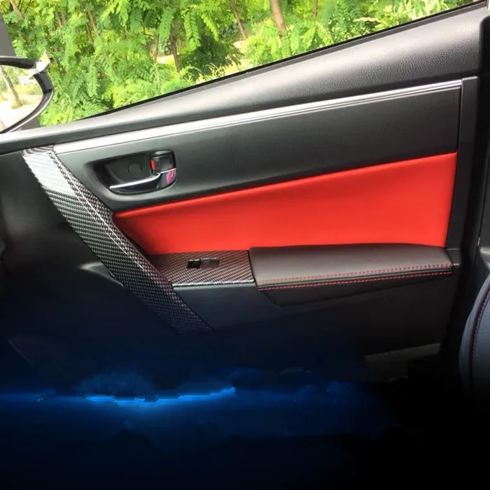 8 шт. подлокотник из микрофибры для Toyota Corolla Levin 2014 15 16 2017 AAB138|Наклейки салона авто| |