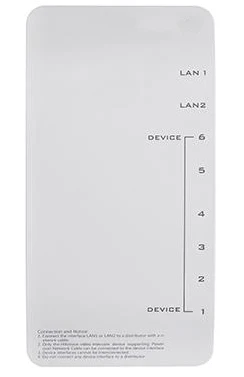 Оригинальная английская DS-KAD606-P версия IP видеодомофон мощность данных аудио дистрибьютор хранение пересылки 10/100 Мбит/с LAN RJ-45