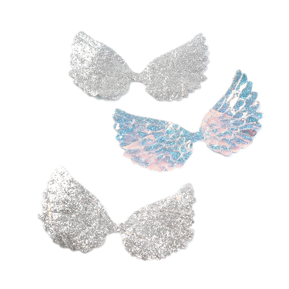 David accessories 25 шт. Двусторонняя переливающийся блеск Крылья для Костюмы детская игра сделай сам патч аксессуары для волос, 25Yc6679